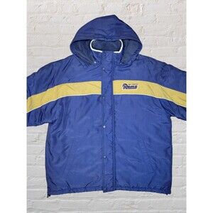 Vtg 1990s St Louis Rams Jacket Mens XL Puffer NFL Spotlight Coat Football